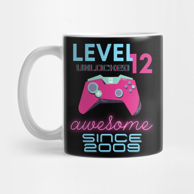 Level 12 Unlocked Awesome 2009 Video Gamer by Fabled Rags 